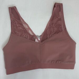 NWT Hanro Women’s Blanca Spacer Crop Top in Copper Dust Pull-on Bra, Size XS
